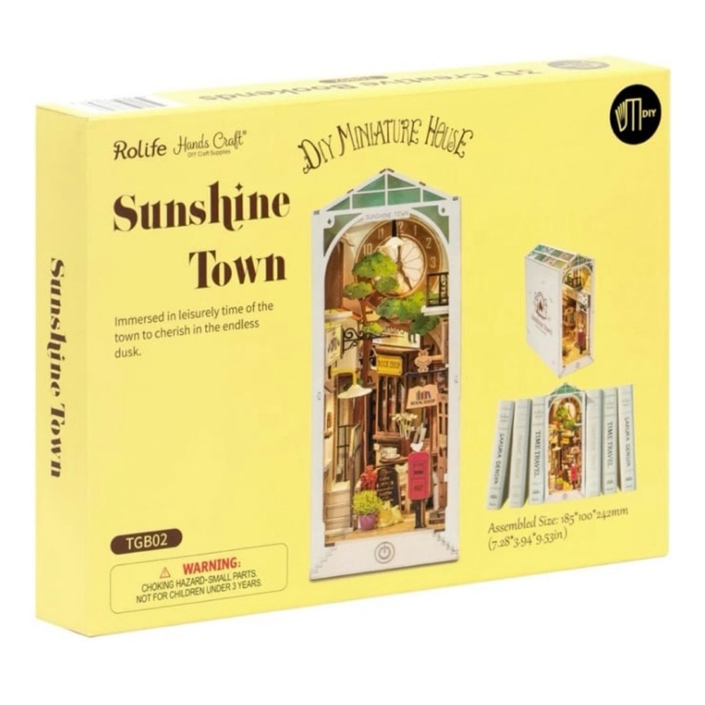 NEW DIY Miniature Bookend: Sunshine Town